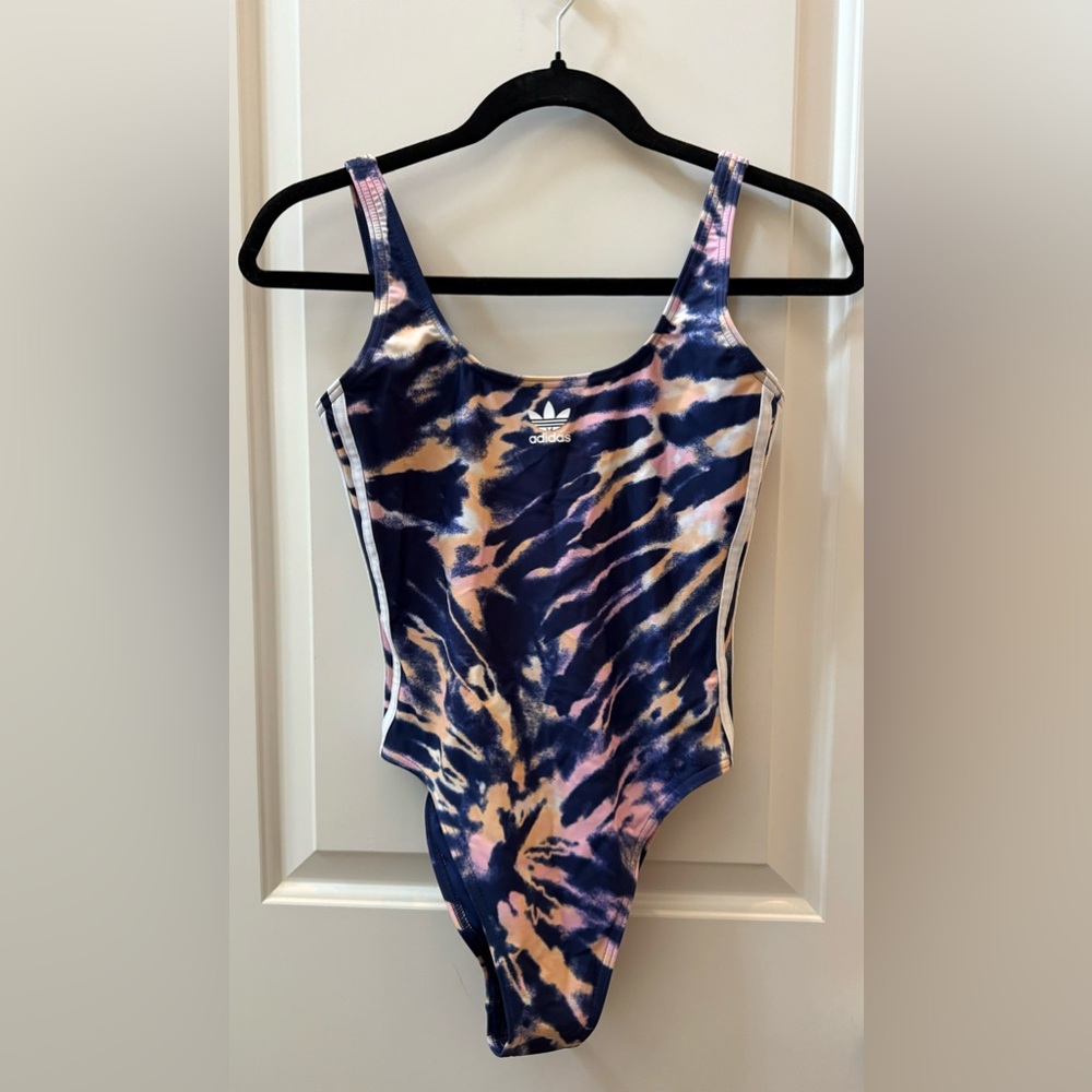 Adidas One Piece High-Rise Swimsuit (Multi Color/Midnight)